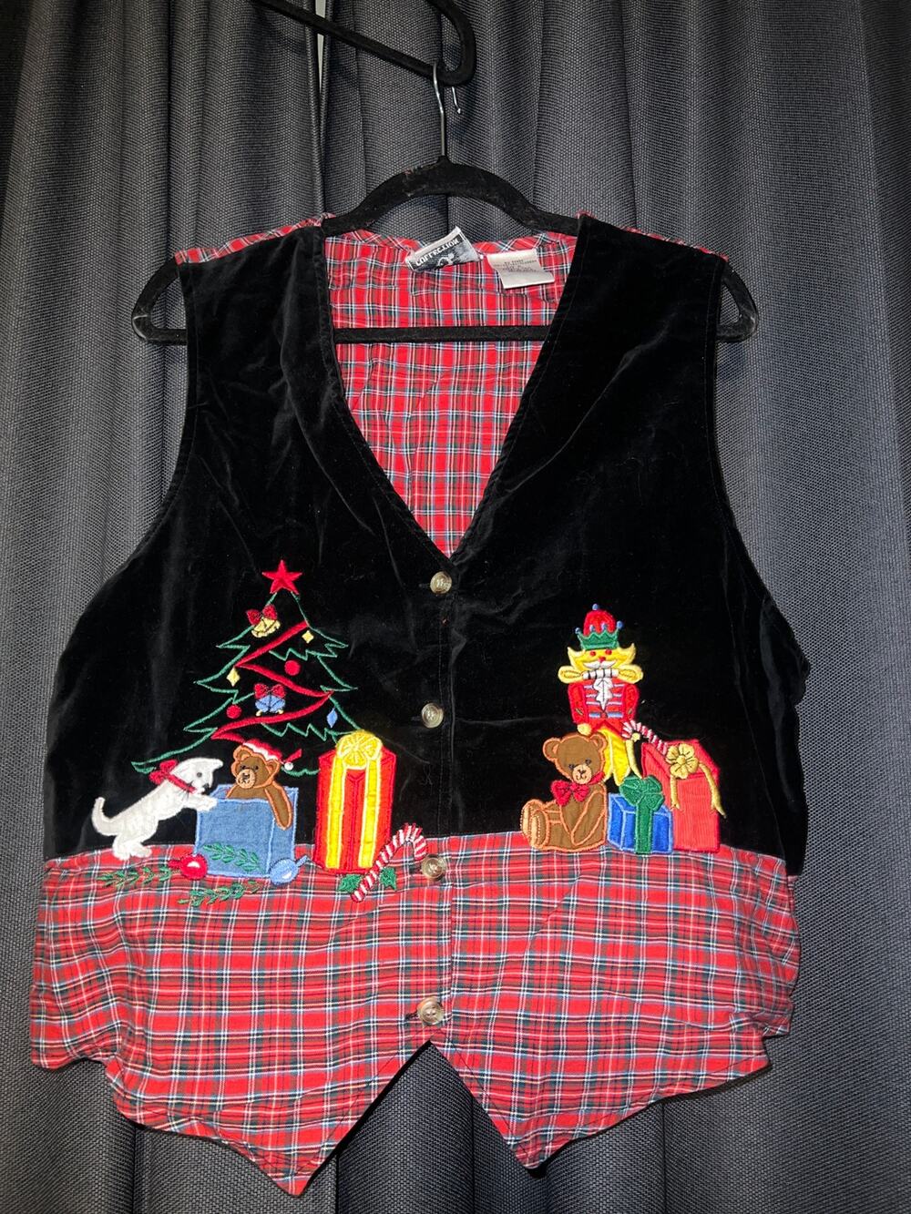 Ugly Christmas Sweater Xmas Vest Size XL
